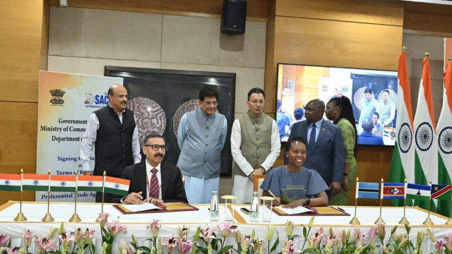 SACU and India sign ToR for negotiations on a Preferential Trade Agreement