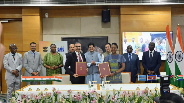 SACU and India sign ToR for negotiations on a Preferential Trade Agreement